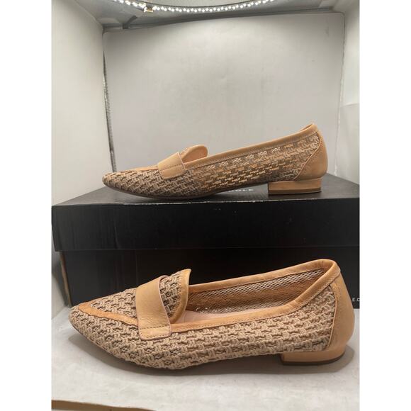 Loafers AGL Womens Size 8 Beige Woven Leather Loafers D548006 EU 38 main image 6
